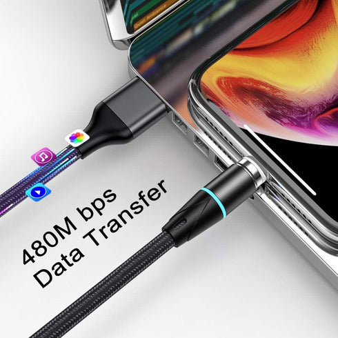 N. NETDOT Magnetic Charging Cable,2in1 Gen12 (3.3ft/3 Pack Black) 18W Fast Charging Magnetic Phone Charger and Data Transfer Magnetic Charger for ...