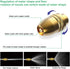 Garden Hose Nozzle Heavy Duty Brass Metal Sprayer Nozzle High Pressure Spray Gun 360° Rotaing Water Adjustmen for Car Washing, Outdoor Gardening, ...