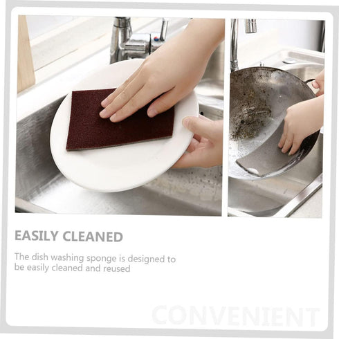 2 Rolls Emery scrub sponge kitchen cleaning brush kitchen sponges non abrasive scrub pad dish brush scrubber sponges replaceable dish sponges Mult...