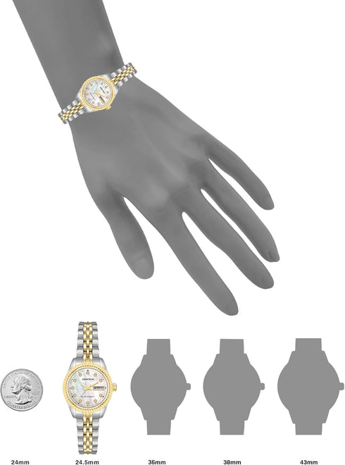 Armitron Women's Genuine Crystal Accented Bracelet Watch, 75-2475...