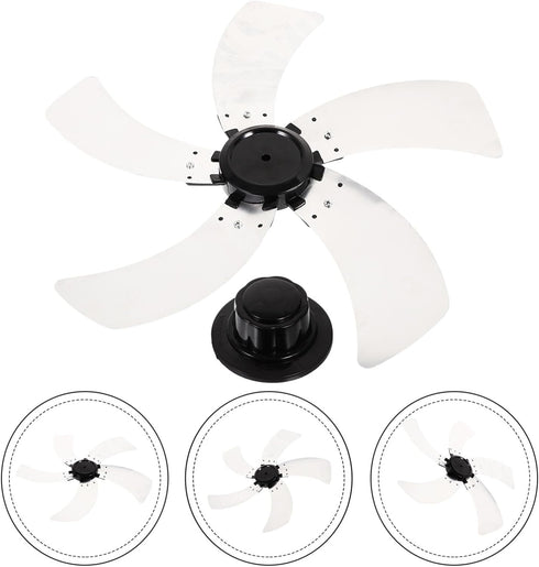 Holibanna 5 Floor Fan Blade Stand Fan Leaves Alloy Fan Leaves Fan Leaves for Table Fan Standing Pedestal Fan Blades Indoor Fan House Fan Table Fan...