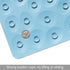 Non-Slip Bathtub Mat OTHWAY Soft Rubber Bathroom Bathmat with Strong Suction Cups (Lake Blue, 16x31.5 inch)...