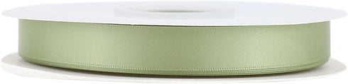 Sage Green Ribbon 5/8 Inch Sage Satin Ribbon Wedding Ribbon for Gift Wrapping Hair Ribbon Gift Ribbon Silky Ribbon for Crafts Christmas Decoration...