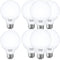 comzler 8 Pack Bathroom Light Bulbs 5000K Daylight, 60 watt Equivalent Light Bulb, E26 Medium Base, G25 LED Globe Light Bulbs for Bathroom Vanity ...