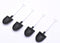 50PCS Plastic Disposable Mini Ice Cream Dessert Spoon Shovels Pudding Yogurt Spoons for Family or Party(Black and white)...