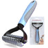 Pet Grooming Brush, Double Sided Deshedding for Dogs & Cats, Skin Friendly Grooming Dog Brush, Pet Shedding Brush,Undercoat Rake for dogs Grooming...