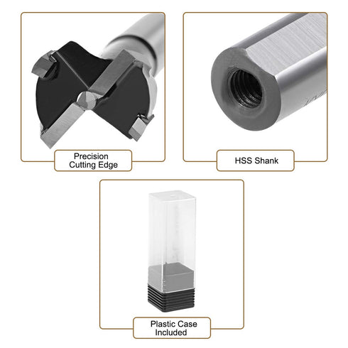 uxcell Brad Point Drill Bits for Wood 20mm x 70mm Forward Turning HSS for Woodworking Carpentry Drilling Tool...