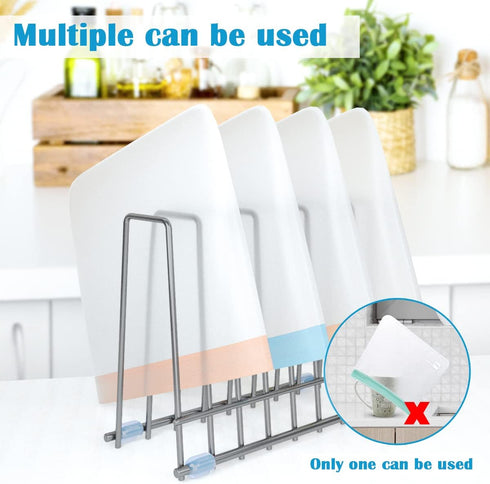 IDEATECH Reusable Silicone Bags Rack, Drying Rack for Storage Bags, Stainless Stand for Reusable Freezer Bags, File Organizer Desktop Storage Book...