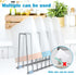 IDEATECH Reusable Silicone Bags Rack, Drying Rack for Storage Bags, Stainless Stand for Reusable Freezer Bags, File Organizer Desktop Storage Book...