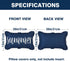 ASPMIZ Outdoor Pillow Covers 12 x 20 Inch, Waterproof Lumbar Throw Pillows for Patio Porch Furniture Couch, Navy Blue Decorative Cushion Cover Set...