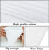 40Ft White Pennant Flags Banner, Soft Fabric Bunting Banner, 42pcs Large Pennant Flags Banner for Anniversary, Engagement, Wedding Baby Bridal Sho...