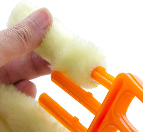 2 Pcs Blind Cleaner Washable Window Dusting Cleaner Tool Mini Blind Duster Brush Dust Clean Venetian Blind Brush Window Air Conditioner Duster Dir...
