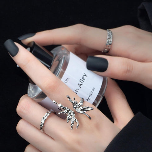 8 Pcs Vintage Silver Rings Sets Y2k Goth Coquette Grunge Chunky Stacking Rings For Women Aesthetic Accessories Jewlery Boho Silver Statement Ring ...