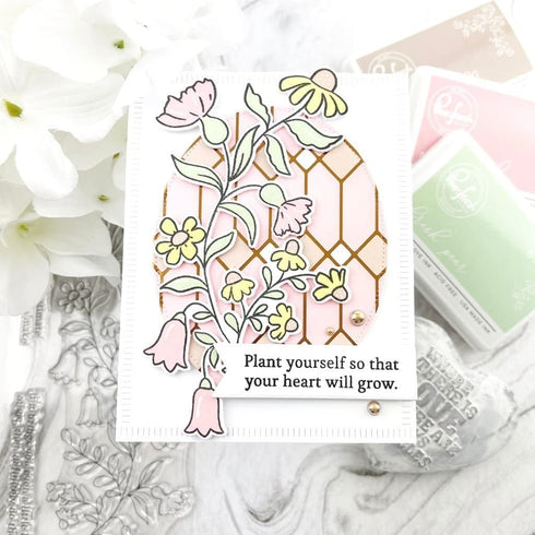 PINKFRESH STUDIO STENCIL 4X9 6/PKG, Wildflower Slimline Layering...