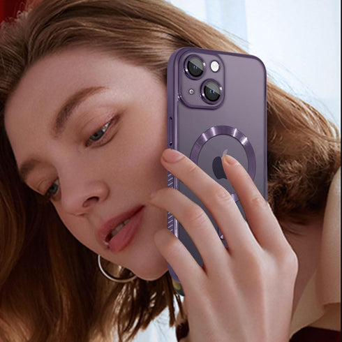 KANGHAR Case Designed for iPhone 15 Plus Magnetic Clear Full Camera Protector Cover Anti-Yellowing Shockproof Slim Case for Women Men Compatible w...
