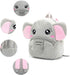 NICE CHOICE Cute Toddler Backpack Toddler Bag Plush Animal Cartoon Mini Travel Bag for Baby Girl Boy 2-6 Years(Grey Elephant)...