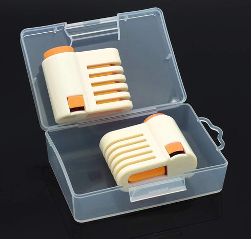2PCS DIY Cake Slicer, Stratification Auxiliary, Bread Slice, Toast Cut, 5 Layers Leveler Slicer, Kitchen Fixator Tool (2, Orange)...
