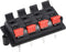 uxcell 2 Row 8 Way Spring Speaker Terminal Clip Push Release Connector Audio Cable Terminals Strip Block Black Red WP8-03 1Pcs...