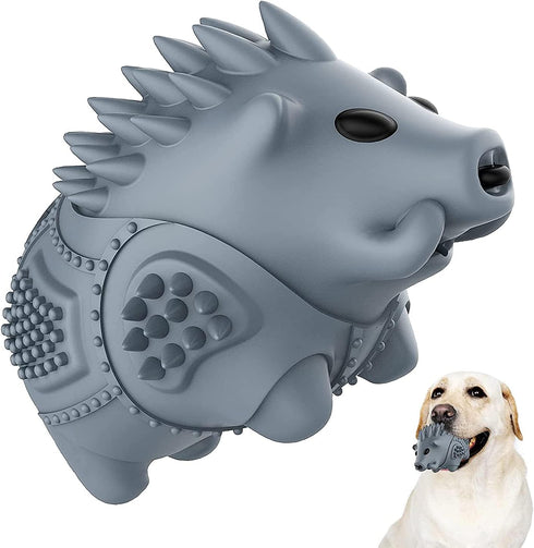 Dog Chew Toys for Aggressive Chewers, Indestructible Dog Toys for Large Dogs Tough Durable Squeaky Interactive Dog Toys, Teeth Chew Toy for Meduiu...