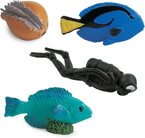 Safari Ltd. | Coral Reef - 11 Pieces | TOOBs Collection | Miniature Toy Figurines for Boys & Girls...