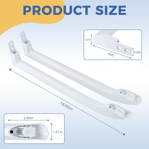 AMI PARTS 5304486359 Refrigerator Door Handle-Replaces 5304506469 5304504507 242059501 242059504 (2 Pack)...