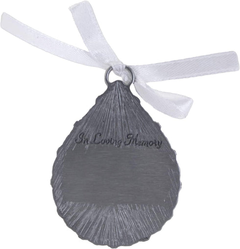 Cathedral Art (Abbey & CA Gift Tear-Shaped Memorial Ornament, One Size, Silver,Christmas...