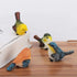Zerodis Miniature Bird Decorative Figurines, Pack of 4 Resin Birds Animal Figurine Decoration Mini Simulation Cute Garden Statue Birds Figures Dec...