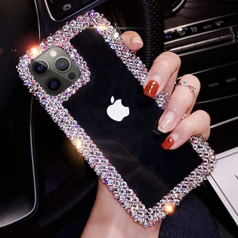 Bonitec Compatible with iPhone 13 Pro Max Case for Women Girls 3D Glitter Sparkle Bling Case Luxury Shiny Cute Crystal Charms Rhinestone Diamond B...