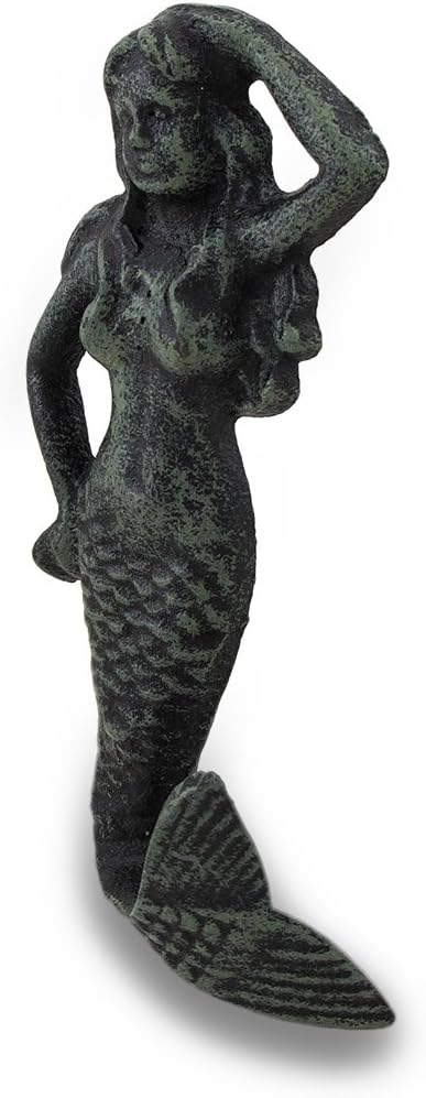 Goddess of the Sea Cast Iron Mermaid Wall Hook...