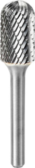 1 Pc Head 1/2" Carbide Burr Set 1/4 Shank Die Grinder Bits Drill Bits Grinding Bits for Metal Rotary Tool Attachment Accessories Rasp Weld Wood St...