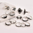 CSIYAN 9-15 Pieces Stackable Knuckle Ring Set,Boho Vintage Crystal Stacking Midi Finger Rings for Women...
