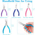 Jewelry Pliers, Shynek 4pcs Jewelry Making Tools Kit with Needle Nose Pliers/Chain Nose Pliers, Round Nose Pliers, Wire Cutters and Bent Nose Plie...