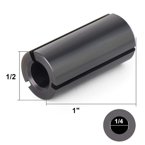 5PCS 1/2" to 1/4" Router Collett Adapter Bit Shank Reduction Sleeve Tools for Woodworking Engaving Machine...