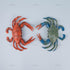 AUEAR, 2 Pack Fake Animal Sea Life Blue Red Crabs Action Figures Ocean Model Ornament for Swim Bath...