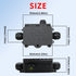 MAKERELE Waterproof Junction Box with Terminals and Screw IP68,3 Way Clamshell-Type Underground Electrical Junction Box Bury waterproof Electrical...