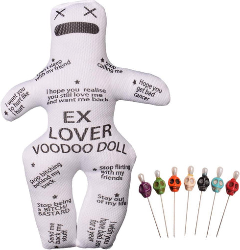 GRACEART 9 inch Voodoo Doll Revenge Spell with 7 pcs Skull Pins Style-C (EX LOVER)...