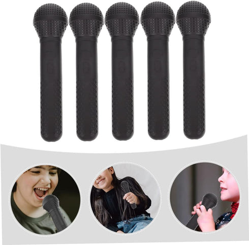 Vaguelly 5pcs Simulation Microphone Pretend Microphone Kids Creative Toys Fake Microphone Prop Microphone Model Childrens Toys Toddler Microphone ...