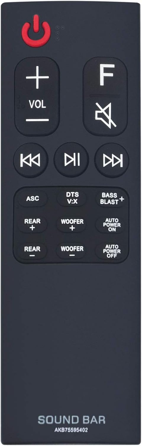 New AKB75595402 Replaced Remote Control fit for LG Sound Bar System Sub LG Controller AKB75595401...