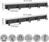 Wall Hooks Racks Stainless Steel Haning Row Hooks for Coat Hat Towel Purse Robes Mudroom Bathroom Entryway (Black, 2 Packs)...