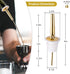 SuproBarware Liquor Bottle Pourers - Stainless Steel Bottle Pourers with Clean Bursh, Rustproof Metal Alcohol Pouring Tubes For Bars, Clubs, Resta...
