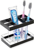 Toothbrush Holders for Bathrooms Countertop Organizer - Electric Toothbrush Holder Set, 5 Slots Toothbrush and Toothpaste Holder, Makeup Brush Sto...