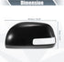 X AUTOHAUX Car Rear View Left Driver Side Mirror Cover Cap Replacement Black for Toyota RAV4 2009-2013 Fits W/Turn Signal Models Mirror Guard Cove...