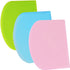 SURDOCA Dough Scraper Bench Scraper - 3P 4.7x3.7" Plastic Flexible Bowl Scraper, Sharp Edge & Angles Cake Scraper. Non-Slip Bakeware Decorating To...