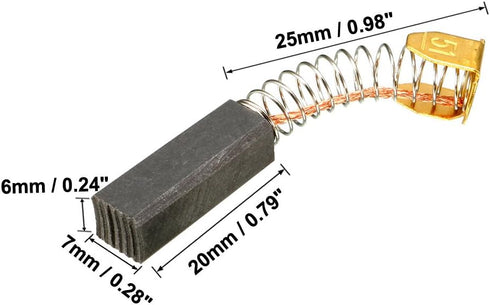 uxcell 10Pcs Carbon Brushes,for Electric Motor,20mmx7mmx6mm,Treadmill,Wood Trimmer,Laminate Trimmer,...