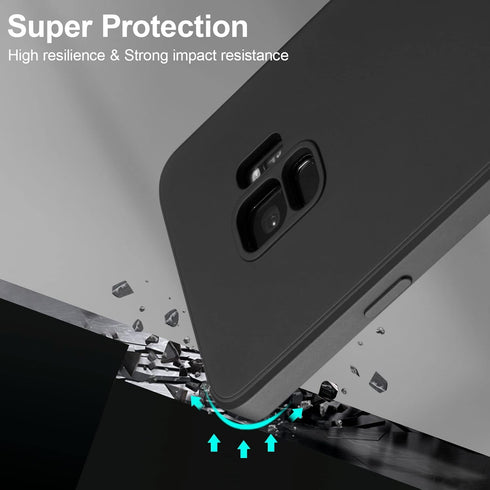 UEEBAI Case for Samsung Galaxy S9, Slim Liquid Silicone Case Shockproof Full Body Protection Phone Case with Anti-Scratch Microfiber Ultra Slim So...