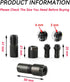 Angle Grinder Adapter, 3/6mm Angle Grinder Modified Adapter To Straight Grinder Chuck for 100-type Angle Grinder M10 Thread Grinding, Polishing Cu...