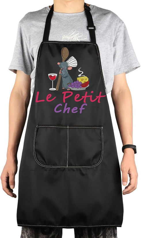 Rat Chef Kitchen Apron Rat Chef Gifts Le Petit Chef Adjustable Apron For Cooking Baking Grilling...