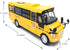 9" Pull Back School Bus,Light Up & Sounds Die-cast Metal Toy Vehicles with Bright Yellow and Openable Doors...