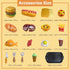 Play Food Toy Set for Kids Kitchen, Pretend Removable Fast Food Playset Cutting Toy with Hamburger ? French Fries Combo, Role Play Educational Kit...