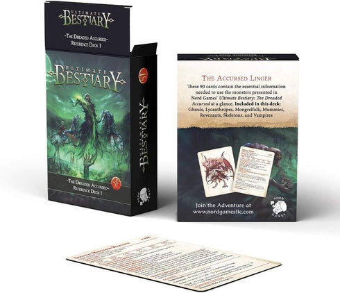 Dungeons and Dragons 5th Edition Deck of Cards – The Dreaded Accursed: Reference Deck 1 by Nord Games – 100 Cards - Games for Adults and Kids – DN...
